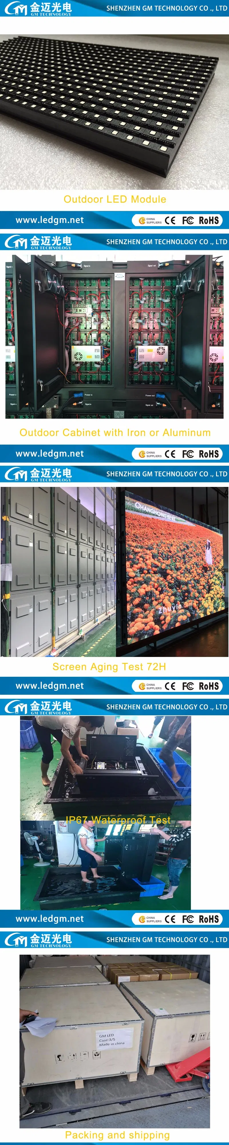 Outdoor P10 LED screen detail