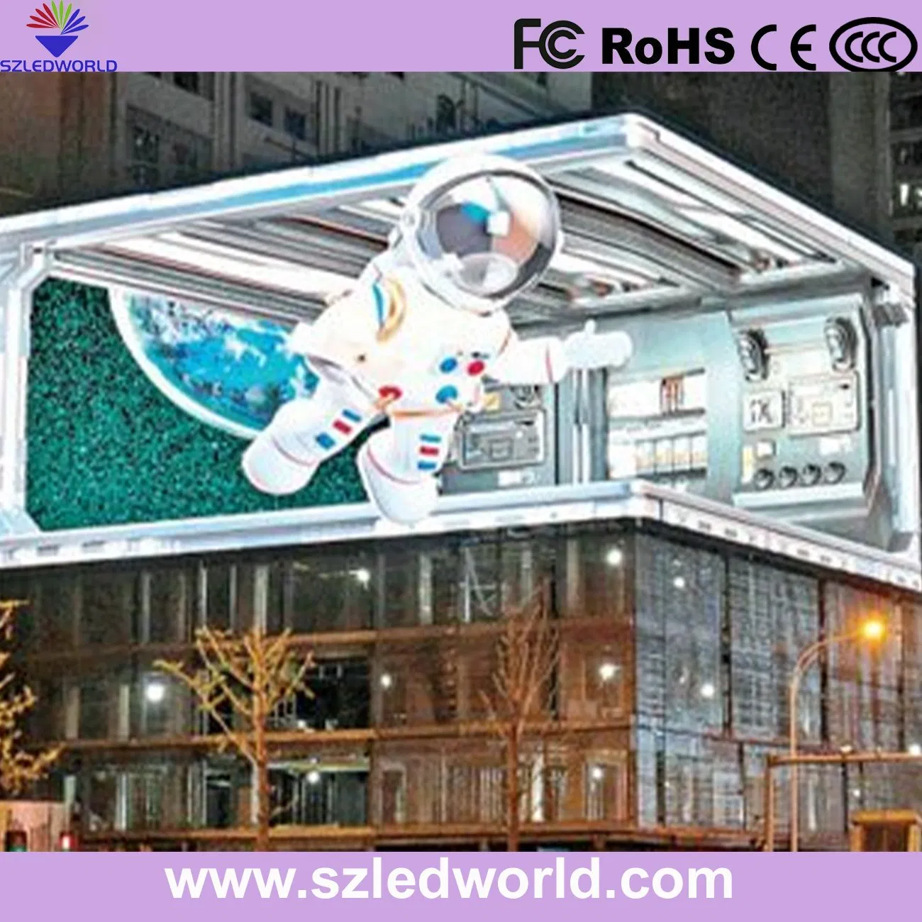 Digital Outdoor Indoor Advertising Full Color LED Display Screen Sign Video Wall Electronic Signage Poster Vehicle Pole 3D Billboard Price P10/P8/P6/P5/P4/P3/P2