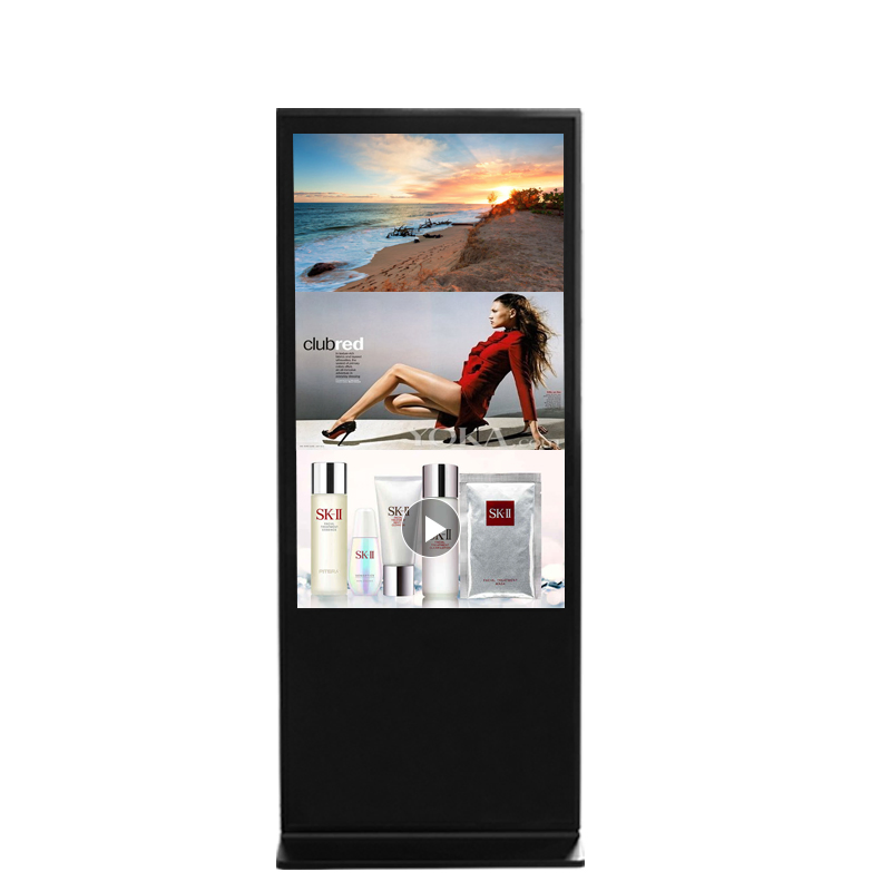 43 Inch Floor Standing Digital Signage Kiosk Touch Screen LED Display