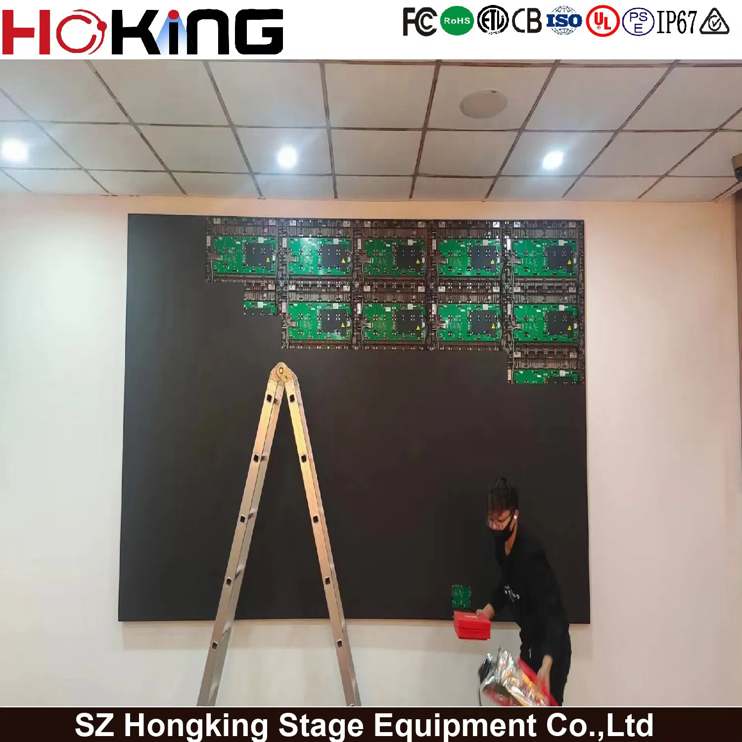 4K Indoor COB P1.56 Factory Price High Refresh Rate 7680Hz High-Resolution Video Wall Pantalla Conference Room LED Display Screen