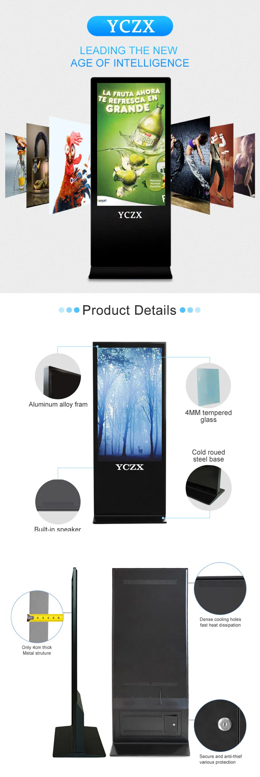 Floor Standing Digital Signage Detail