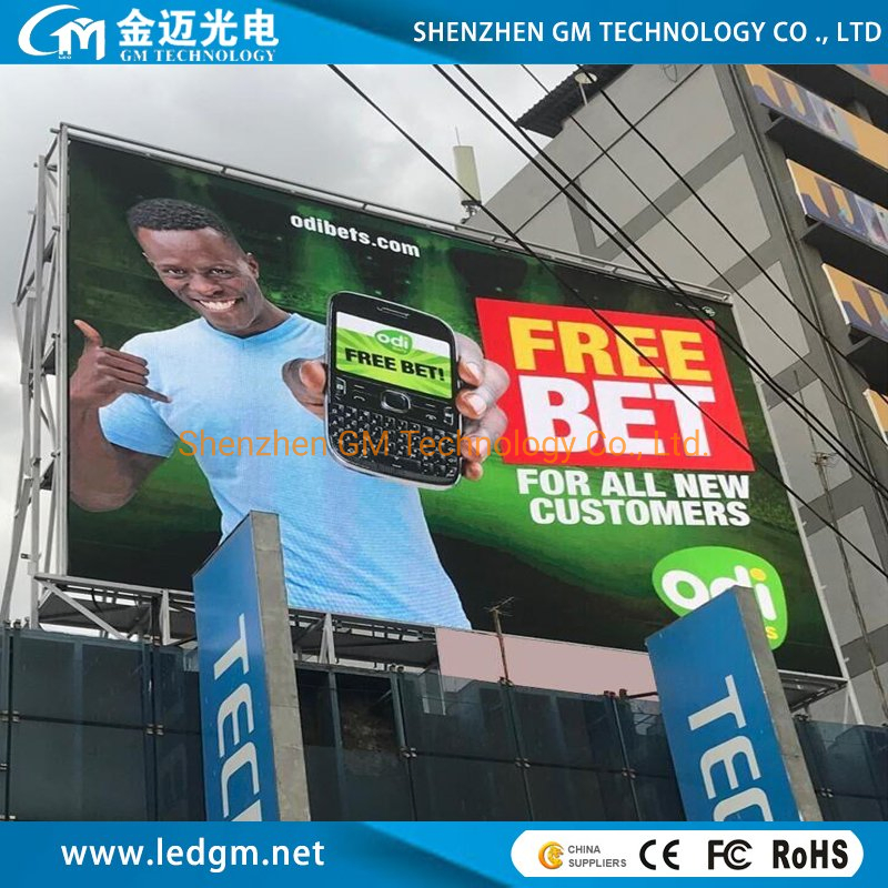 P3/P4/P6/P8/P10 High-Brightness Outdoor Advertising Video Wall Waterproof Billboard Digital Screen LED Wall Panel Full Color LED Display