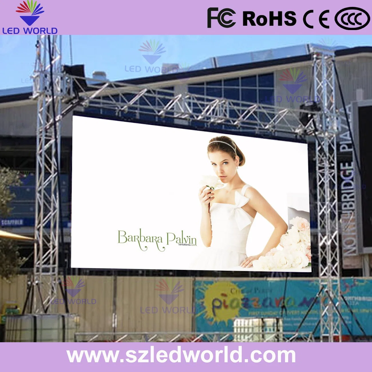 Portable Indoor / Outdoor Large LED Video Wall Screens Billboard Panel Board for Advertising Background Wall Display Sign Receiver Cabinet P10, P8, P6, P5, P4,