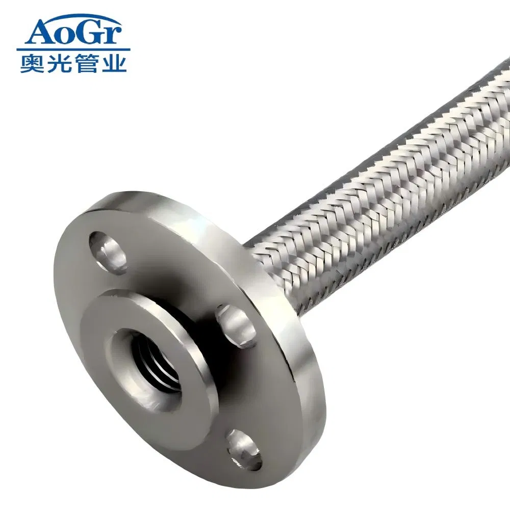 Wire Braided High Pressure Resistant 304/321/316L Stainless Steel Corrugated Flexible Metal Hose/Pipe/Tube for Industrial Pipeline System