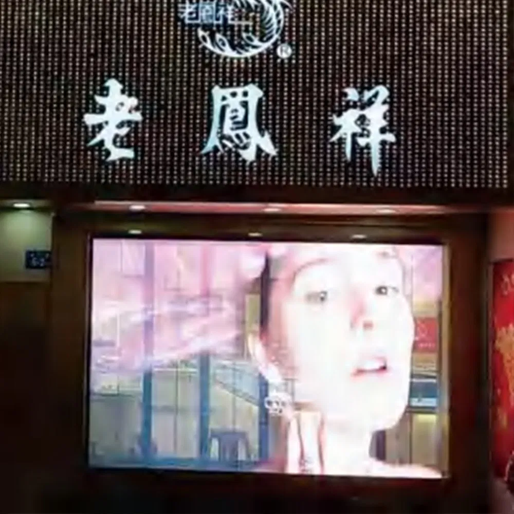 Custom P4 LED Glass Film Display Ultra-Slim Full Color Transparent Screen