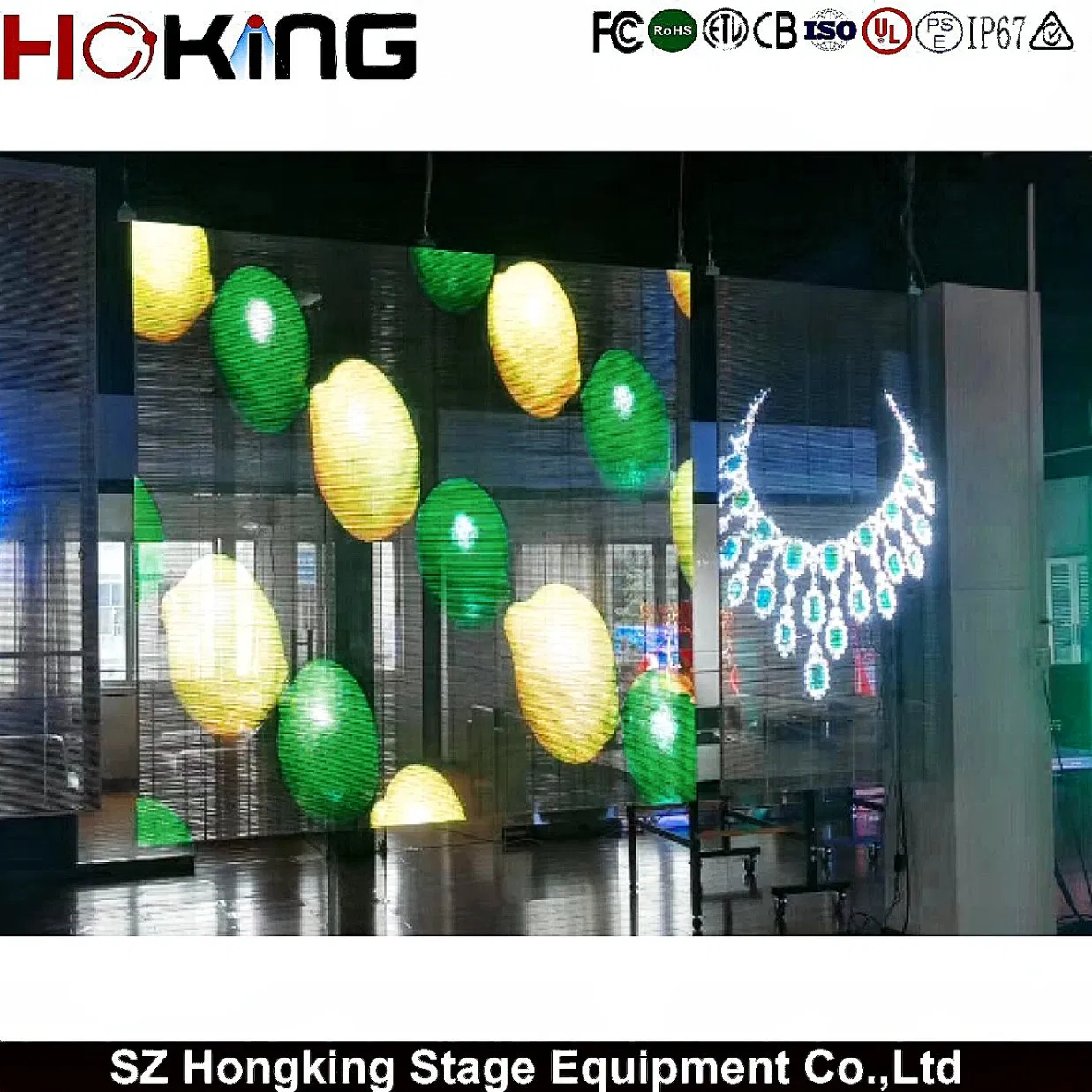 Transparent Indoor High Transmittance Self-Adhesive Advertising Film Screen on Window Glass Crystal Film LED Display Screen