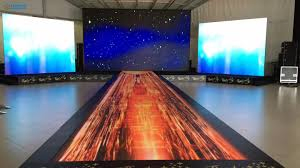 P4.81 Indoor and Outdoor Advertising Stage Spectrum Curtain Dance Floor Shape Screen Rental LED Display