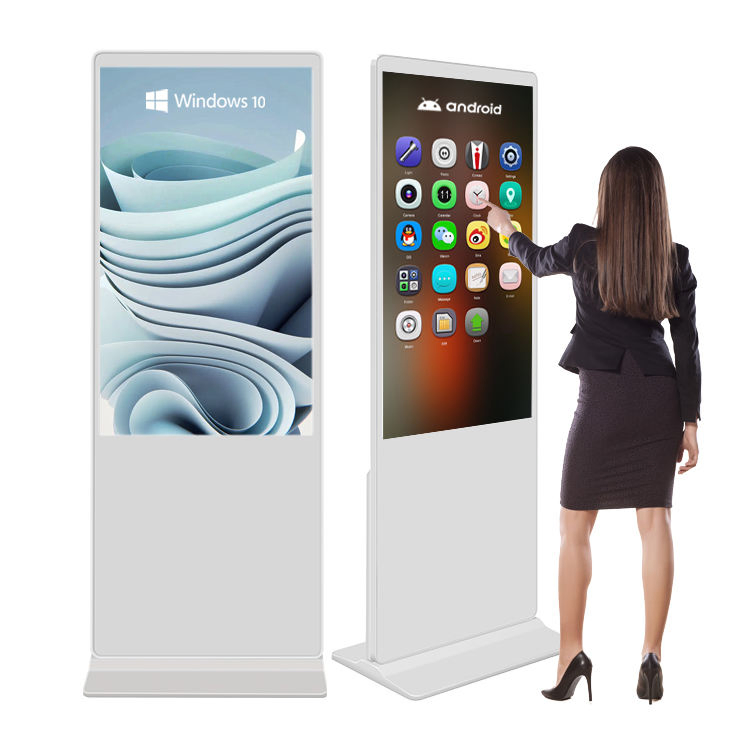 55 Inch HD Display Floor Standing Kiosk Indoor Commercial LCD Advertising Digital Signage Display