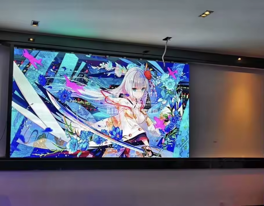 Super Bright P1.25 4K Digital Signage Video Wall Airport Car Advertising Display Stand Fine Small Pixel Pitch COB LED Wall Panel