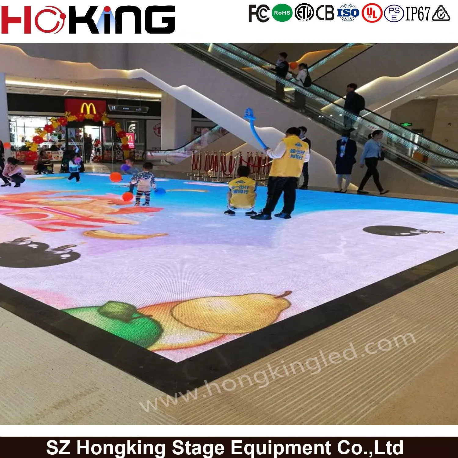 P4.81 Video Dance Floor Interactive Dance Floor LED Screen Display