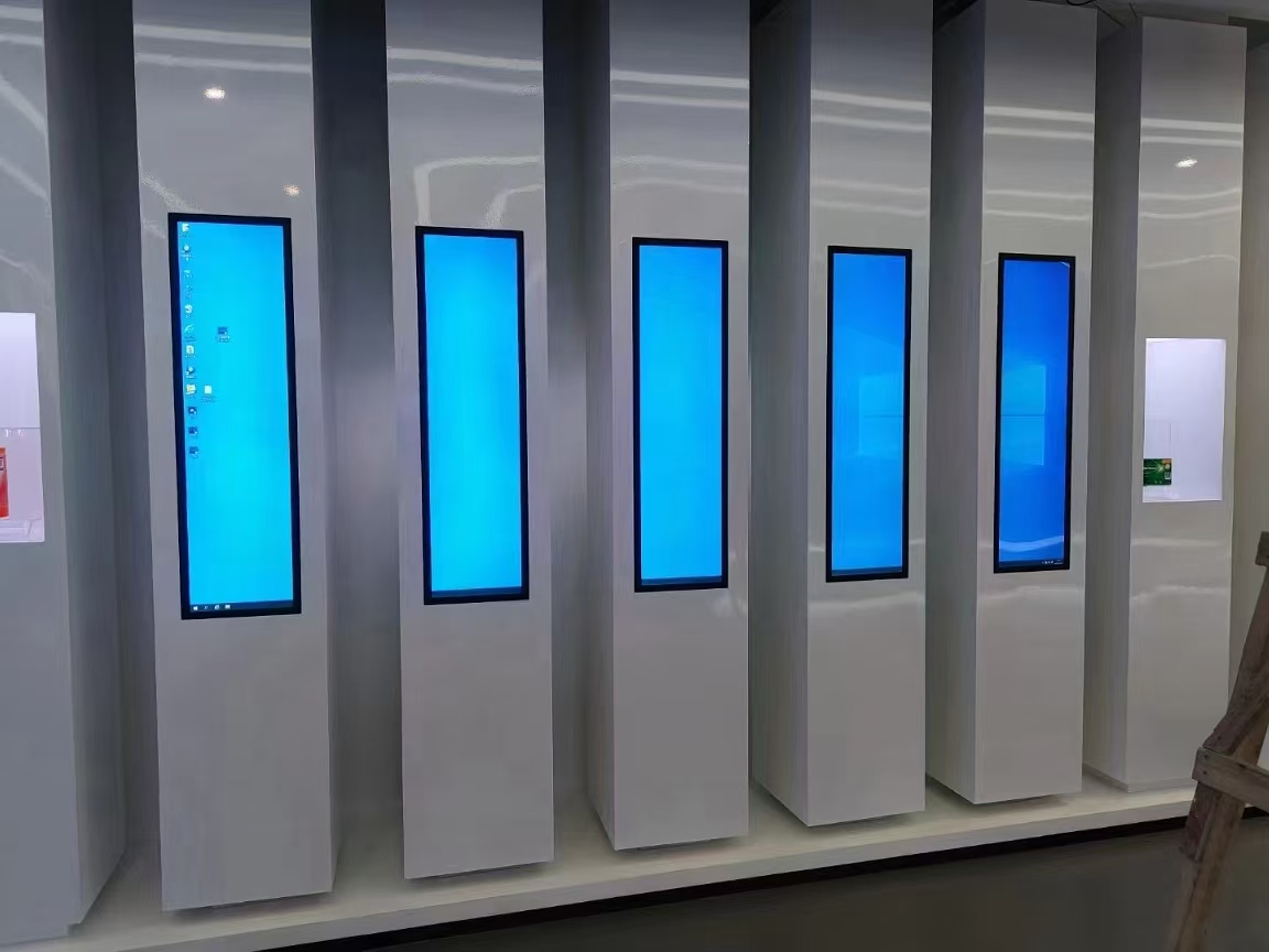 Supermarket Shelf Long LCD Display Android HD Narrow Screen Supermarket Shelf Strip Display 4K Advertising Display Digital Signage Monitor Ad Player LED Screen