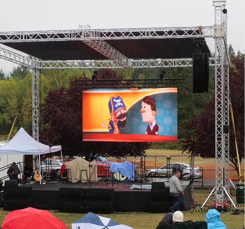 Flexible Outdoor Stage Event LED Panels, P4 P6 P10 Pixel Pitch Display, Rental-Ready Advertising Video Wall