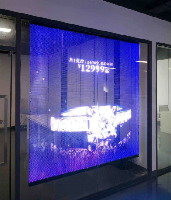 Ultra Thin Transparent LED Display Flexible Transparent LED Video Wall for Shopping Mall Film Glass