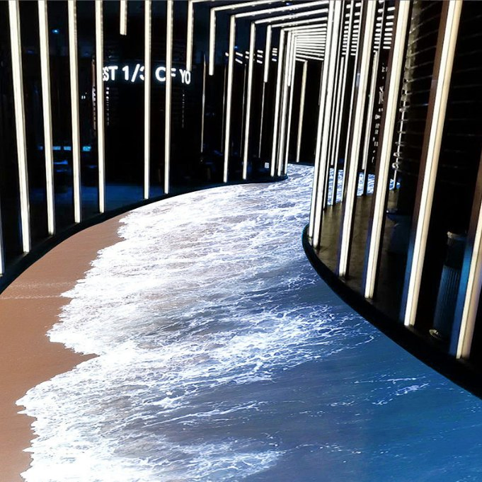 Indoor P4.81 Full-Color Display Interactive Ground Screen Waterproof and Moisture-Proof LED Floor Tile Screen