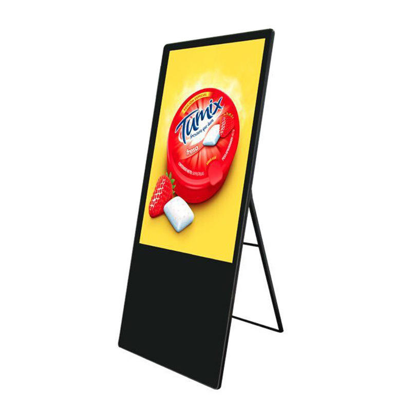 Indoor HD P2.5 Mirror Portable Standing Poster LED Display for Shopping Mall