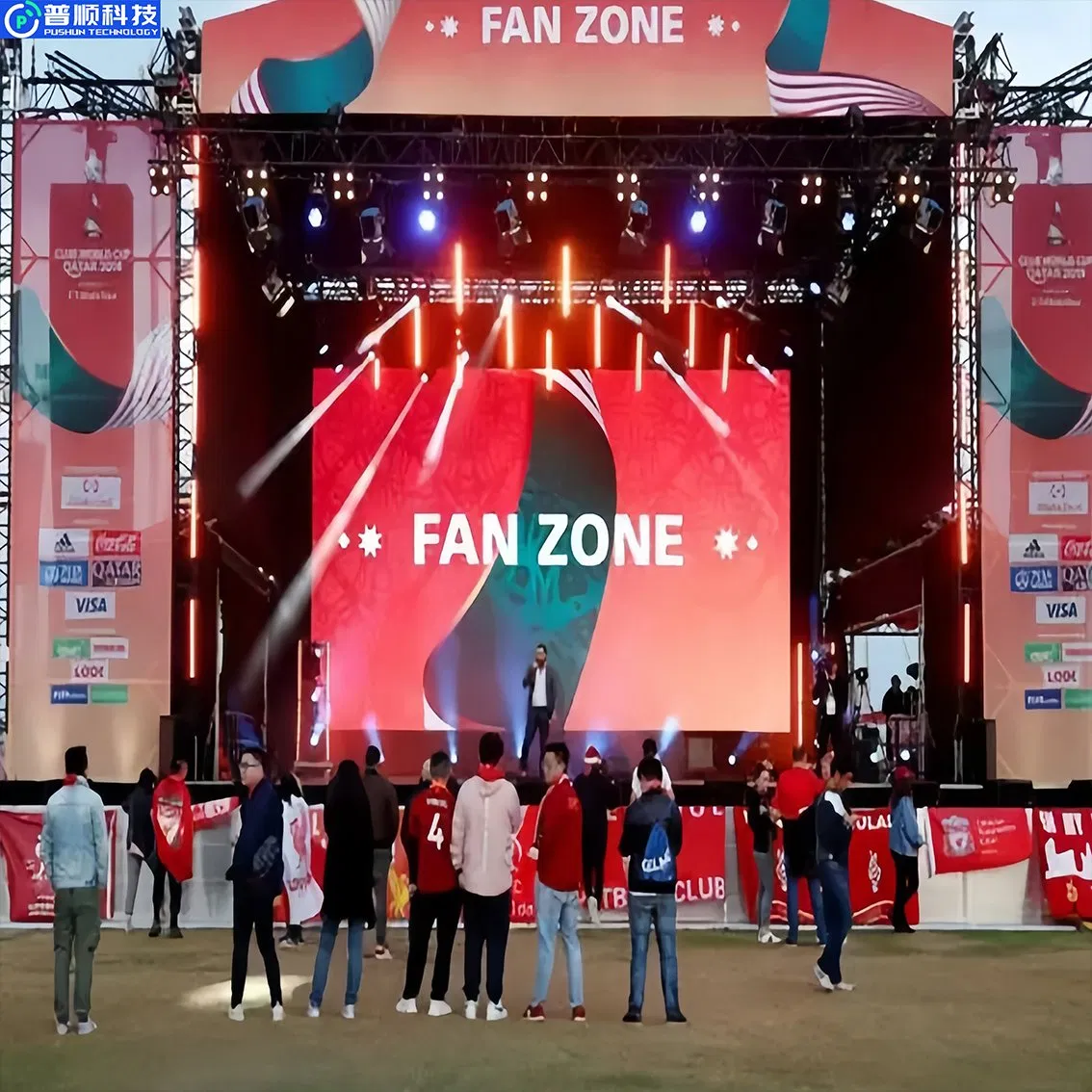 Pushunled Waterproof Customizable Portable Rental P3.91 Outdoor LED Display Screen