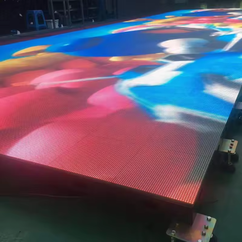 P3.91 Full-Color Interactive DJ Booth Stage Indoor Event Video Wall LED Dance Floor Digital Poster Display for Retail Store Use