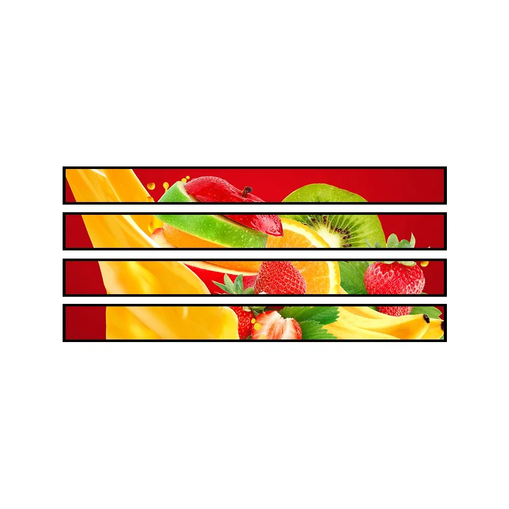 Stretched Bar LCD LED Advertising Billboard Player WiFi Network Display Sign Kiosk Digital Signage