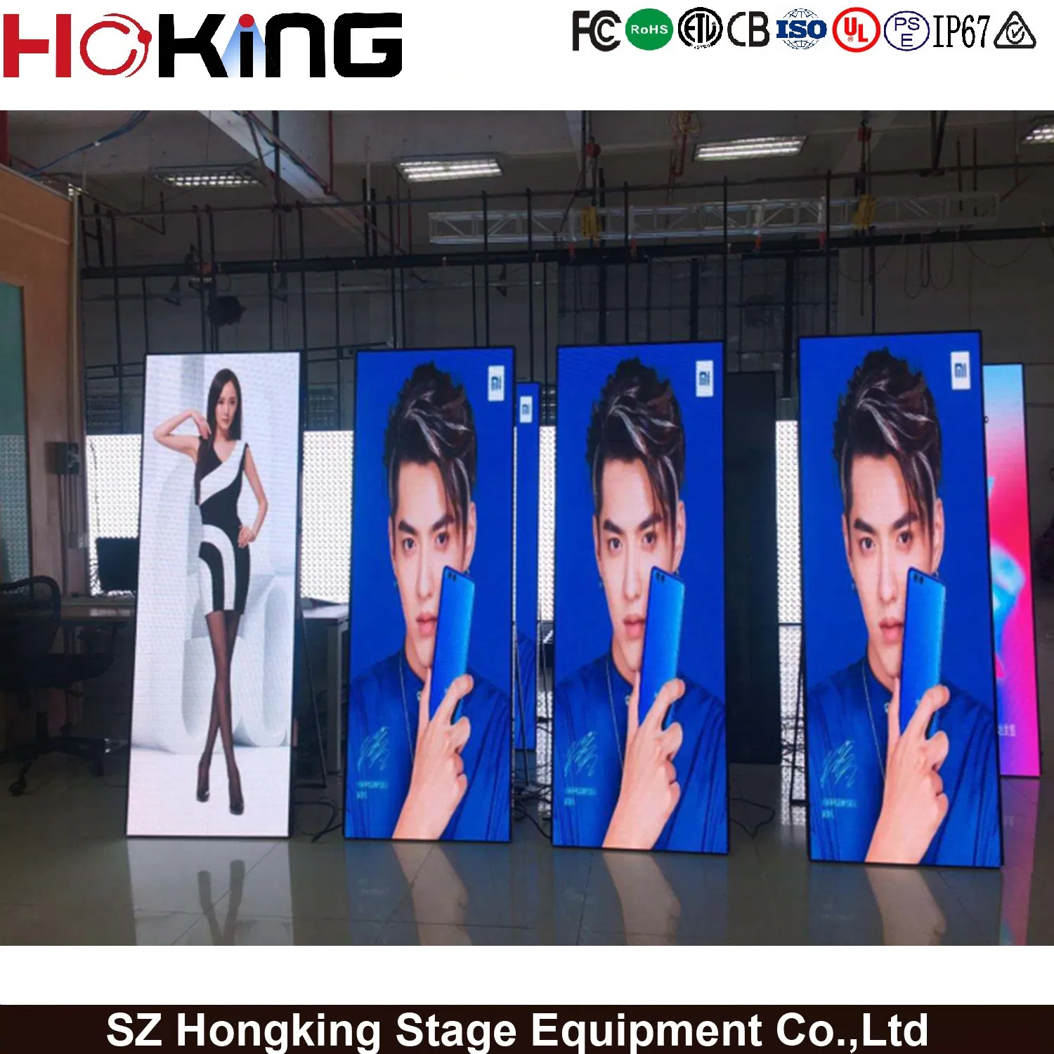Seamless Splicing Digital P1.86/P2/P2.5/P3 Indoor/Outdoor Full Color LED Advertising Video Screen Shopping Mall Mirror Poster Stand Display for Restaurant