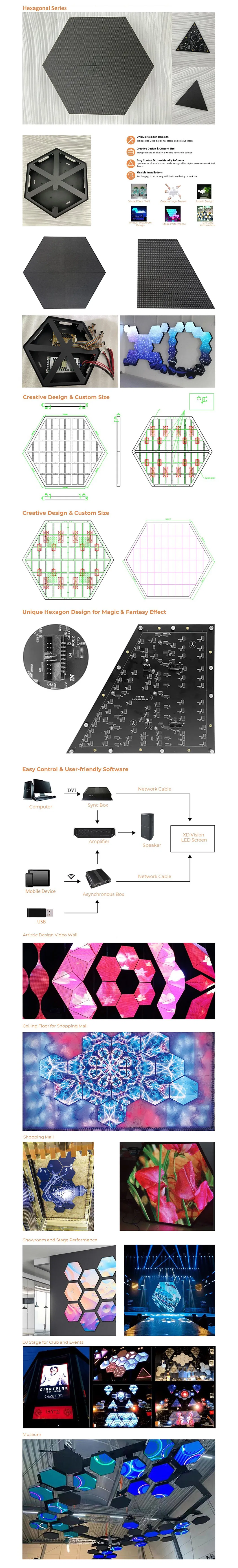 Hexagon Honey Comb LED Video Wall
