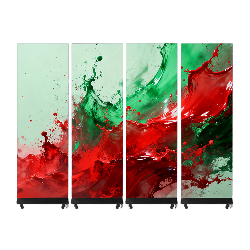 Indoor P1.87 Smart Panel Sign Stand LED Poster Video Banner Board Advertising Screen LED Digital Poster Display