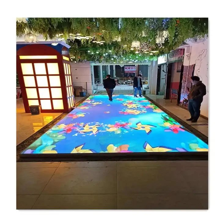 Indoor P3.91 Club Bar Interactive LED Dance Floor LED Display LED Stage Digital Video Wedding Party Stage Floor Tiles Screen