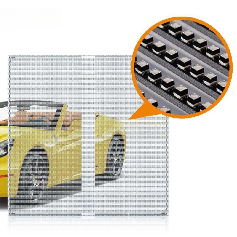 Ultra-Clear Transparent LED Billboard Display with High Refresh Rate