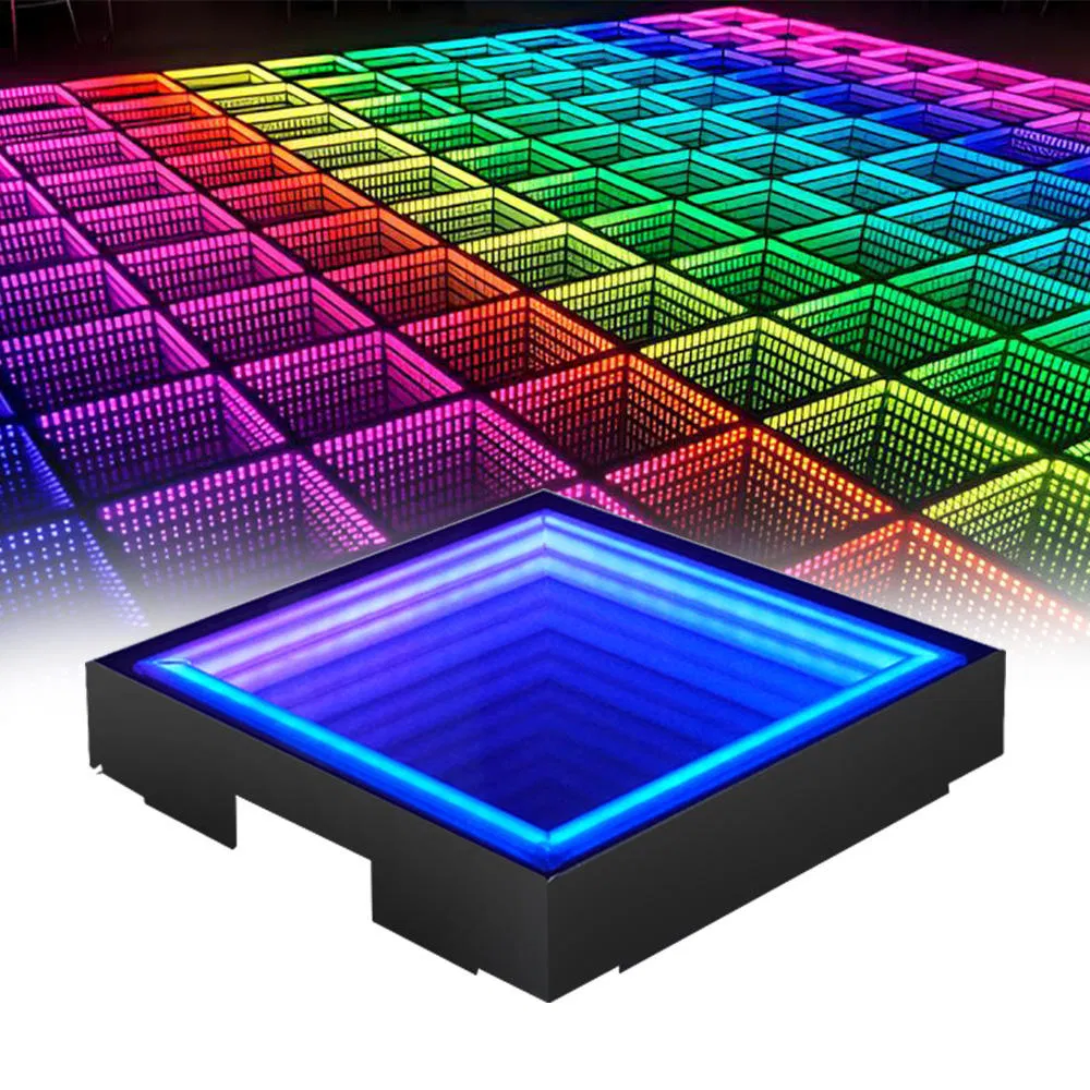 3D Effect LED Dance Floor Magnetic Panel Pista De Baile LED Projection Lights Display