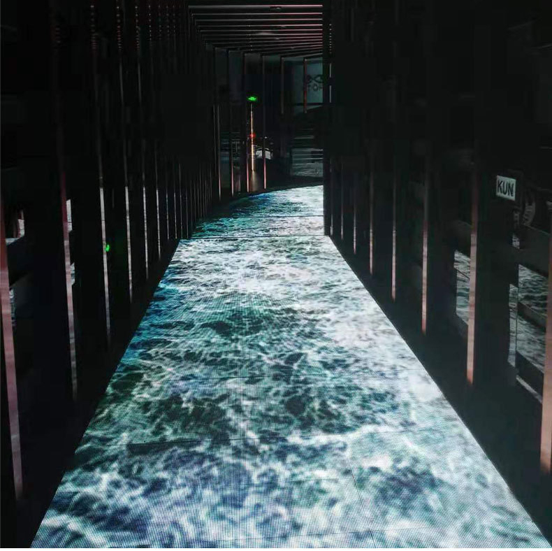 Full-Color Stage Dance Floor Interactive Indoor LED Floor Tile Screen Indoor Advertising Display