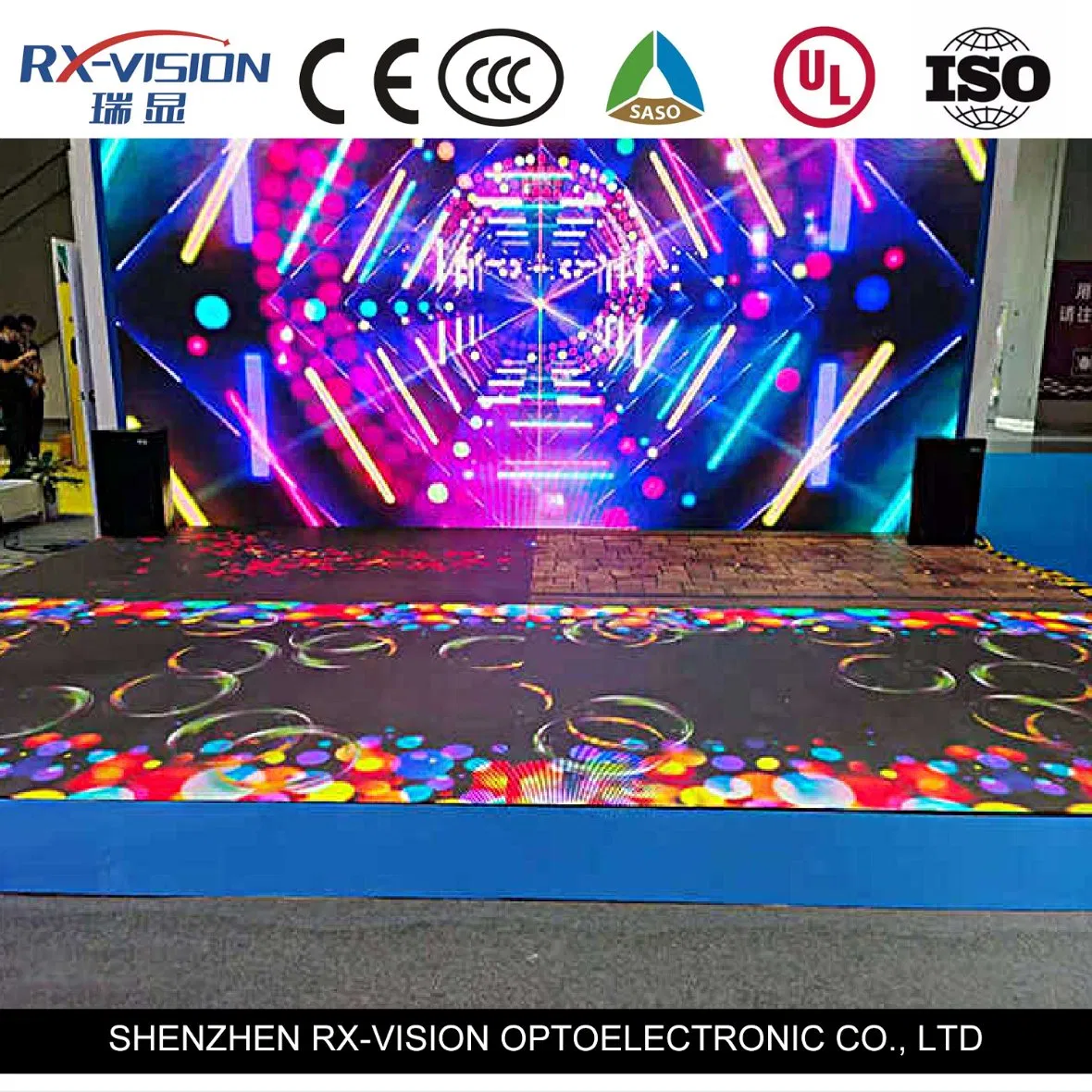 P3.91 Full-Color Interactive Digital Interactive Stand Game Video Stage Platform Floor Tile Wall Dance LED Display Screen