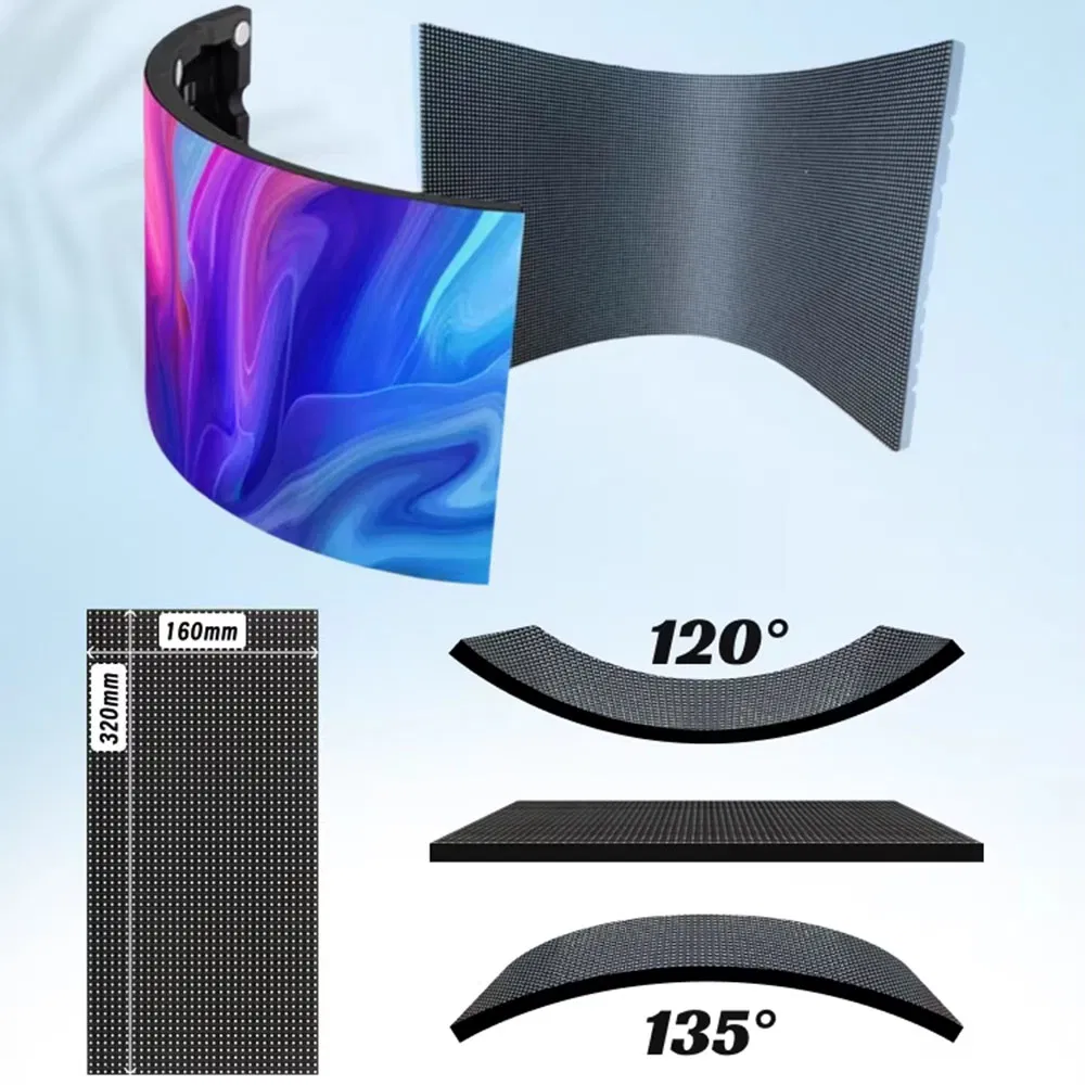 Wholesale Multifunction Flexible Curved Circular Shaped Advertising Outdoor LED Display