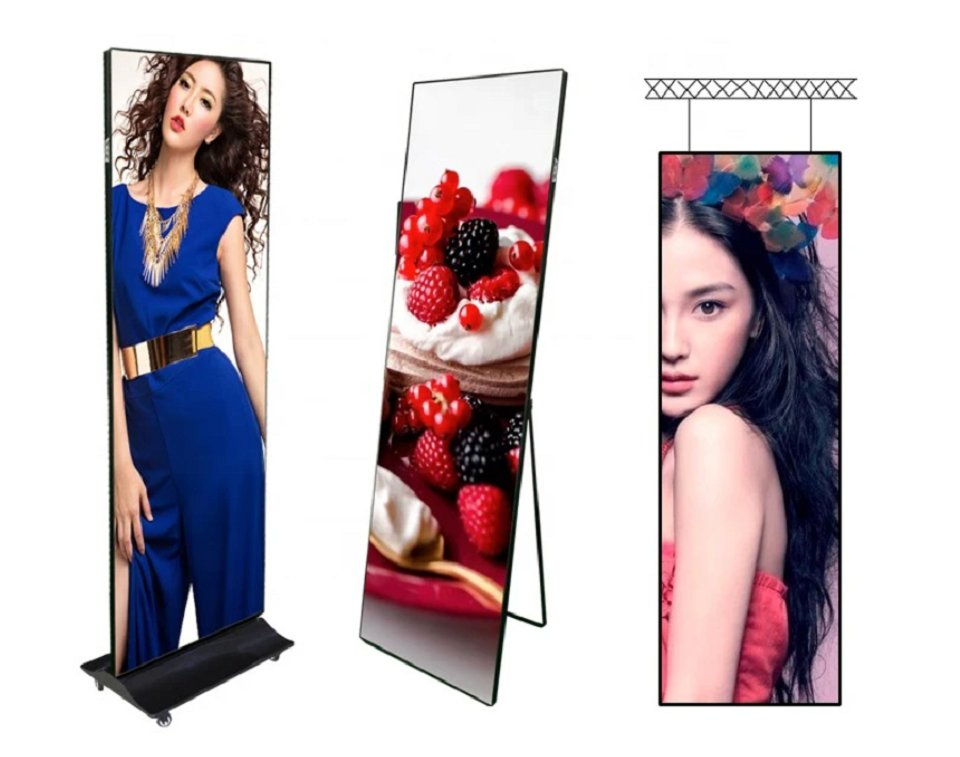 Floor Stand Indoor Poster Digital Signage Mirror LED Display Module