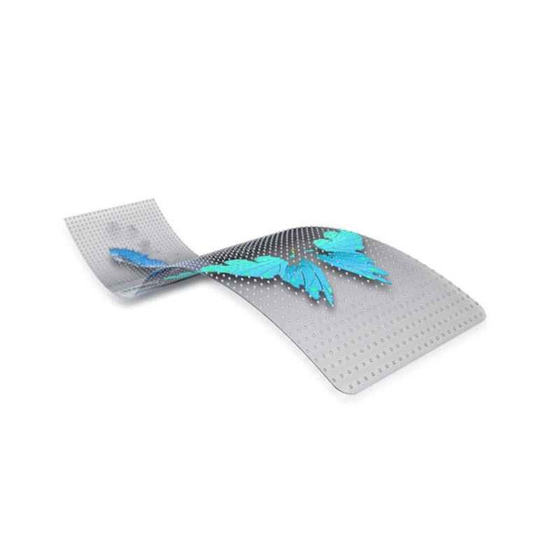 Invisible PCB Glass Surface Self Adhesive Transparent LED Film Display for Video Playing