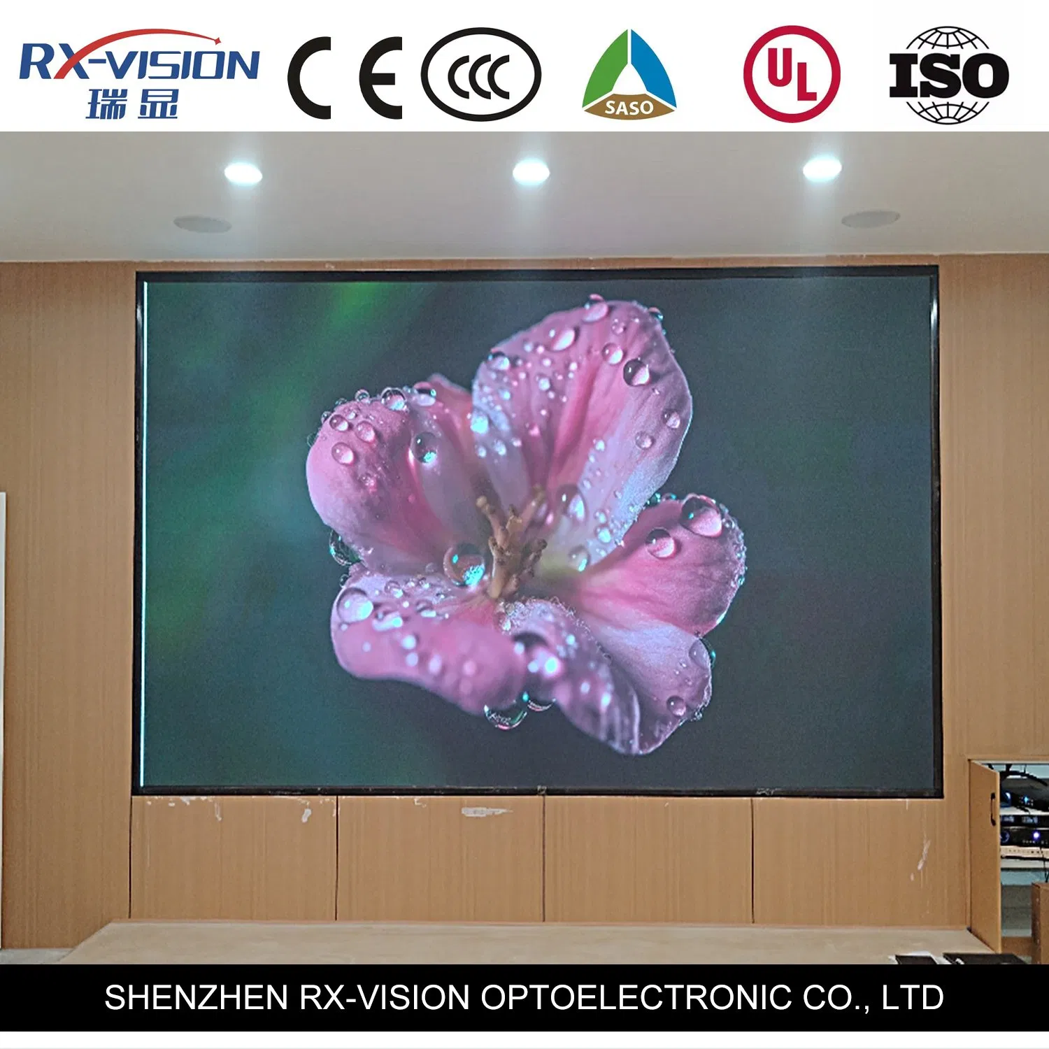 P1.95 P2.5 High Resolution Indoor Fixed LED Video Wall Small Pixel Pitch LED Display