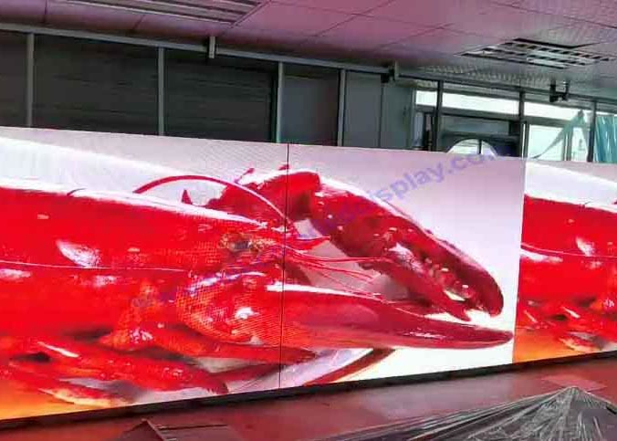 12.8kg Curved LED Display Hire, LED Rental Screen Easy Maintenance Poster Flexible Transparent Panel Video Wall Screen