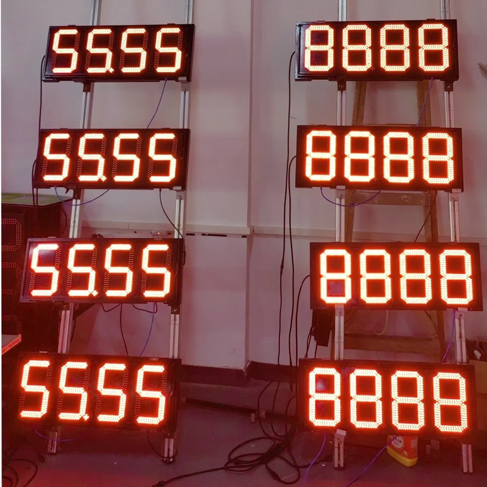 Customized LED Digital Signage and Displays for Oil Price Screen Gas Station Petrol Price LED Display
