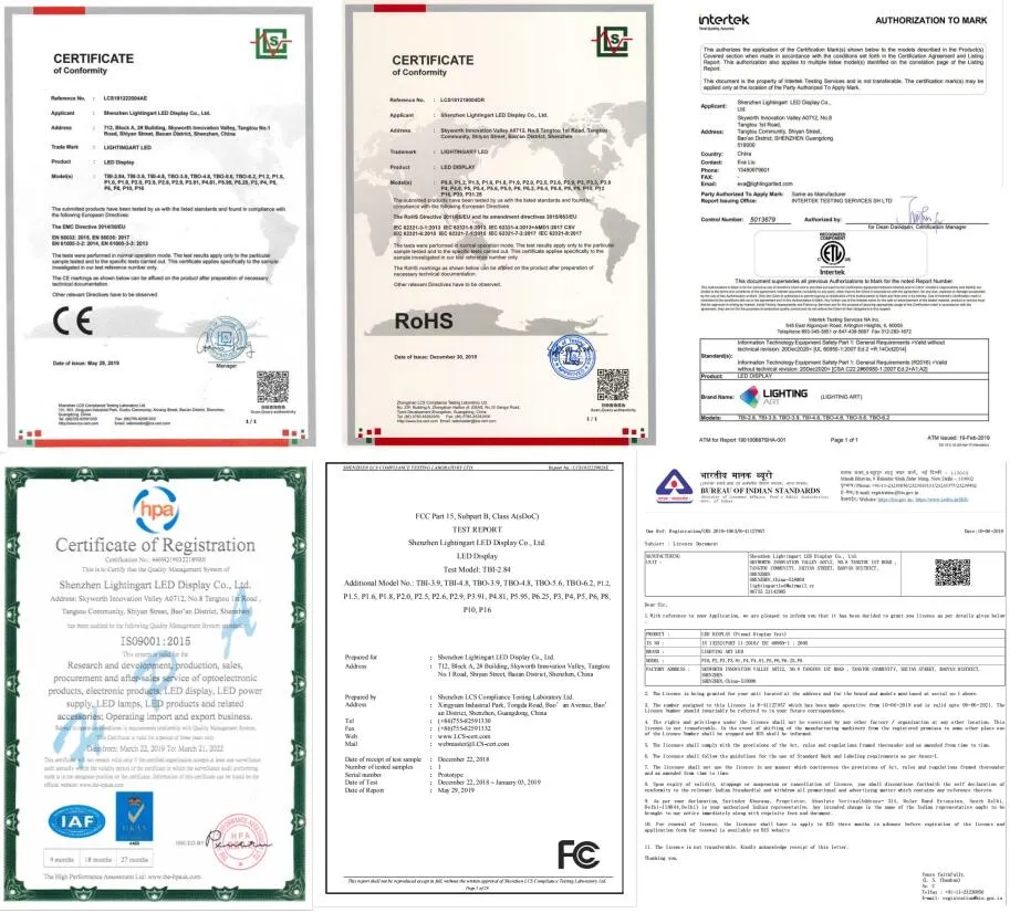 Product Certificates