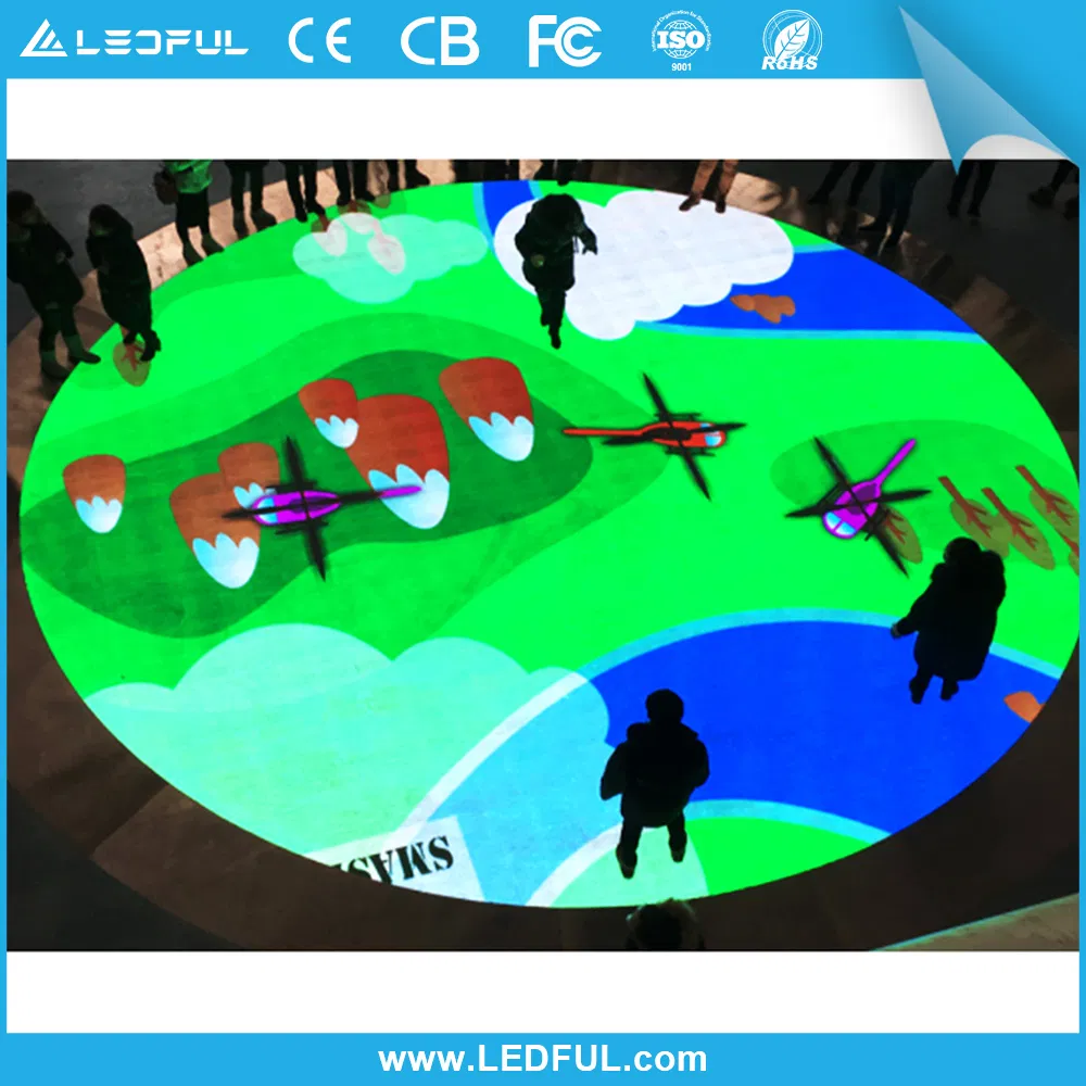 P4.81 P6.25 Full Color Smart Touch Dance LED Screen Digital Interactive Floor LED Display