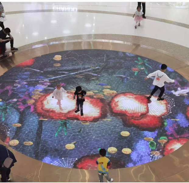 Full-Color Stage Dance Floor Interactive Indoor LED Floor Tile Screen Indoor Advertising Display