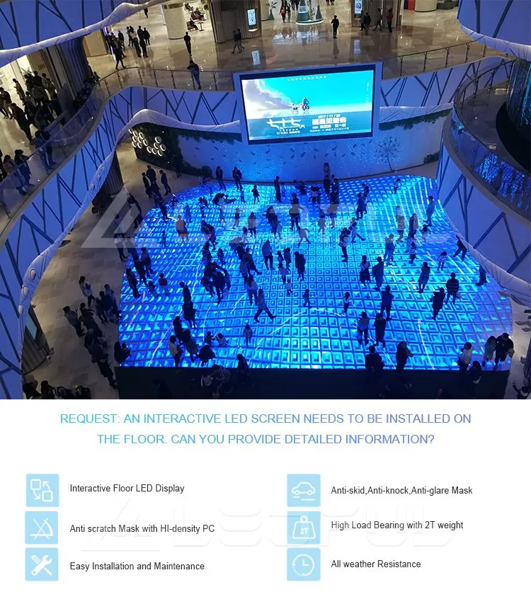 Interactive LED Dance Floor