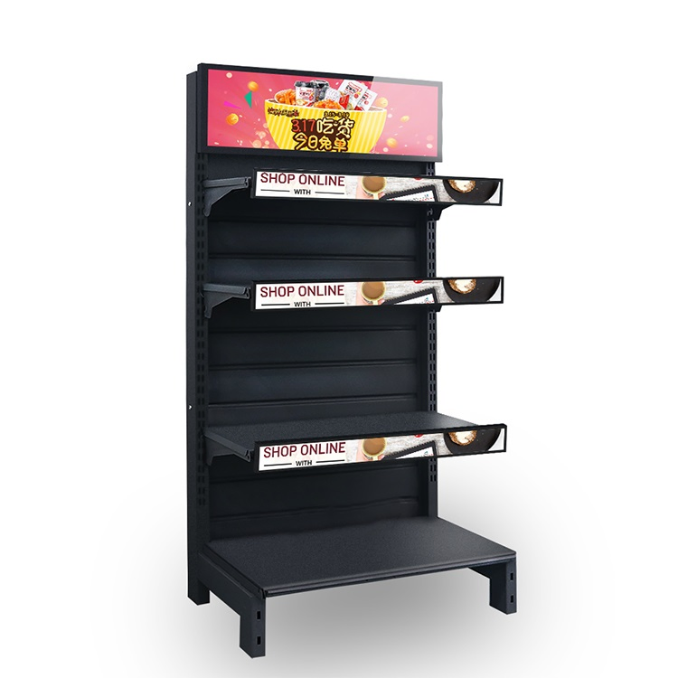 Ultra Wide Stretched Bar Stretched HD LCD LED Advertising Display Standing Touch Screen WiFi Network Bus Digital Billboard Signage