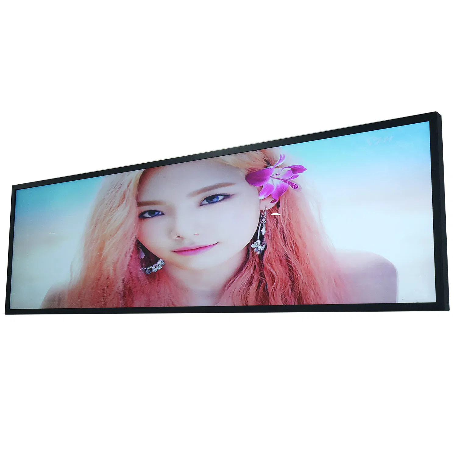 Customize Size Stretched Bar LCD LED Display Wall Mount Advertising Shelf Monitor Long Strip LCD Digital Signage Kiosk Commercial Enquipment with Touch Screen