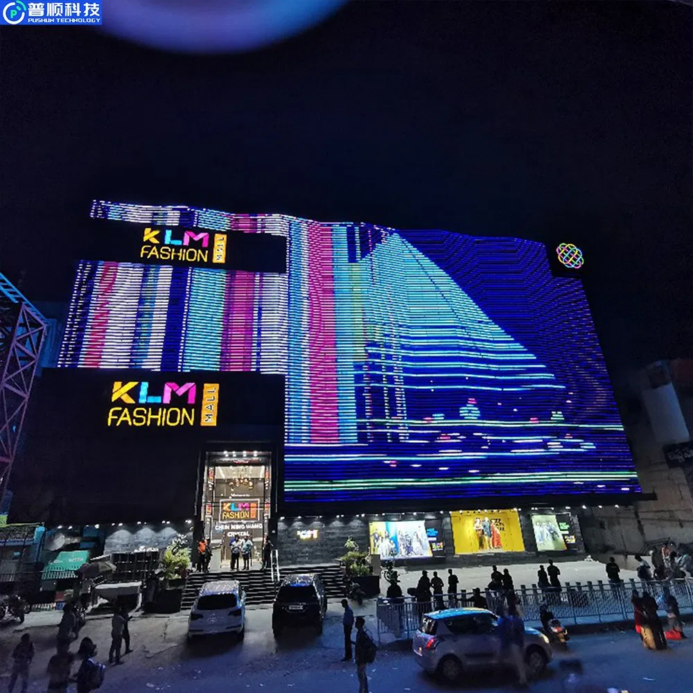 Pushunled China Advertising Digital Big Video Wall 3D Billboard P5 Outdoor LED Display Screen