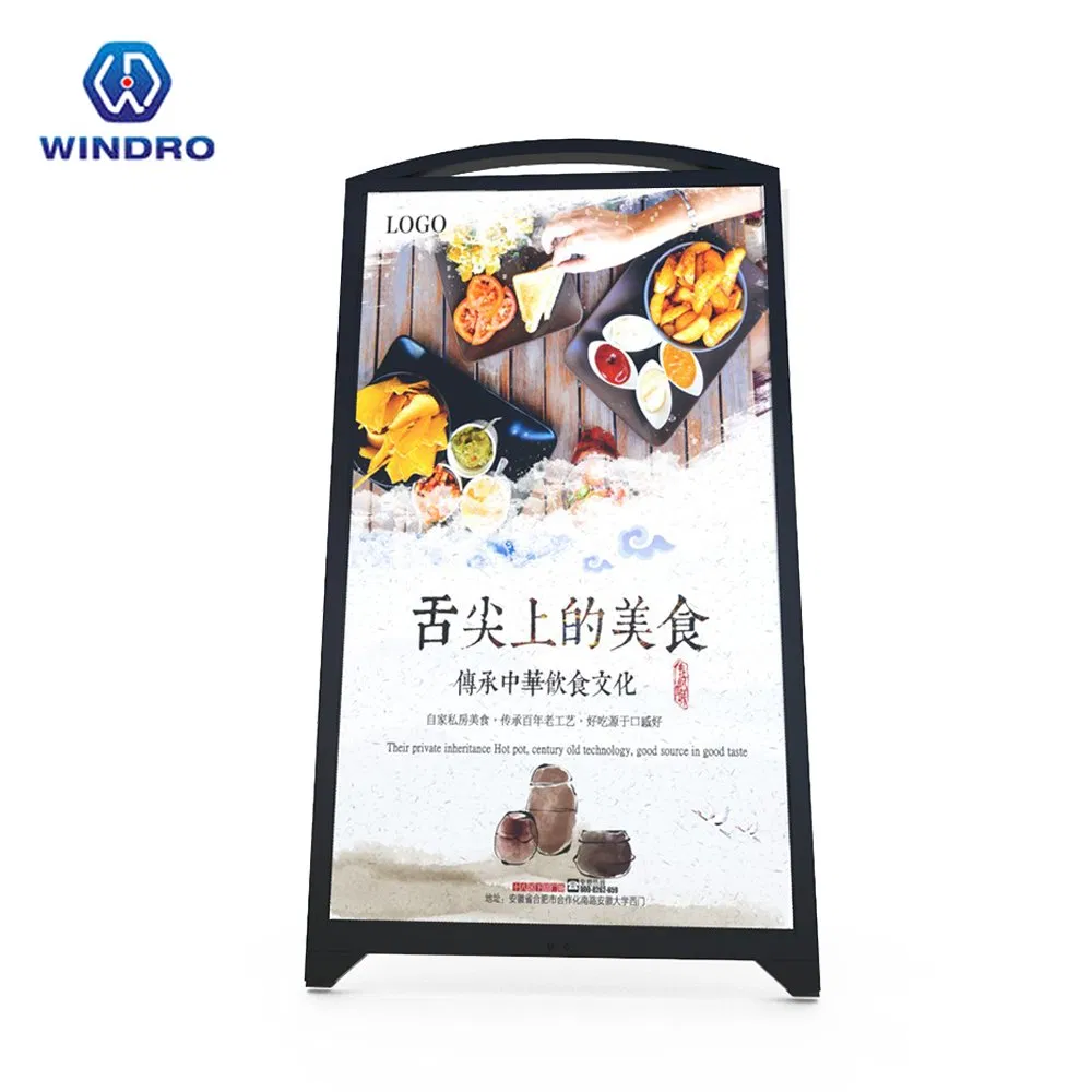 Factory Price, Outdoor Waterproof LED Display for Restaurant Menu &amp; Order Advertising Floor Standing Water Sign FHD Digital Signage