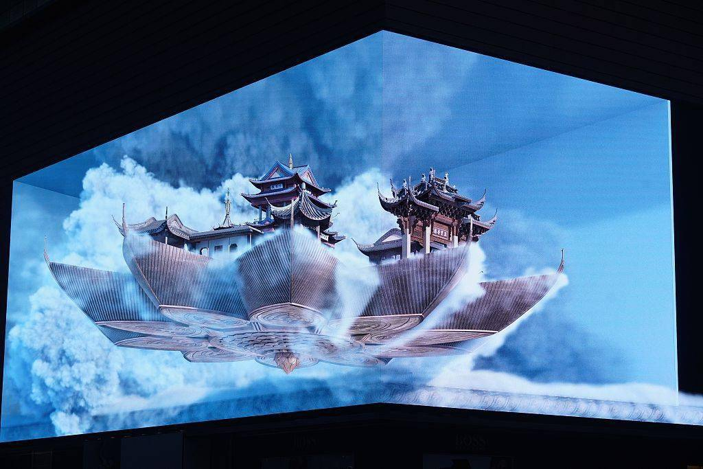 P10 P4 P5 P6 P8 Outdoor Giant Curve 90 Degree Video Wall Naked-Eye 3D LED Display Outdoor Digital Advertising Billboard 3D Advertising Screen