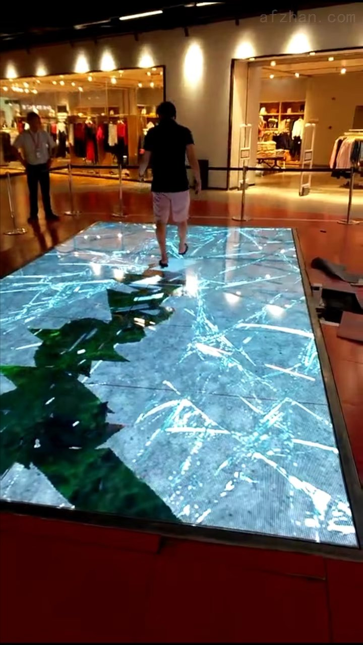 P2.976 Indoor Interactive Gravity Sensing Non-Slip LED Dance Floor Display Panel Mall Booth Floor Tile Video Wall