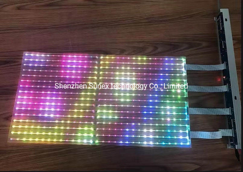 LED Transparent Ultra-Soft and Flexible Light Adhesive Film LED Display