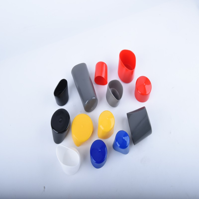 1, 2, 3, 4, 5, 6, 7, 8, 9, 10 Inch Protective Round Vinyl Dust Cap Flexible Rubber Tube Stud Bolt Thread Cap PVC End Cap for Pipe
