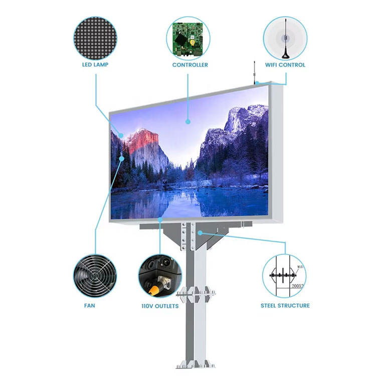 P2.5 P3 P4 P5 P6 P8 P10 Outdoor LED Display Screen Waterproof Outdoor LED Video Wall
