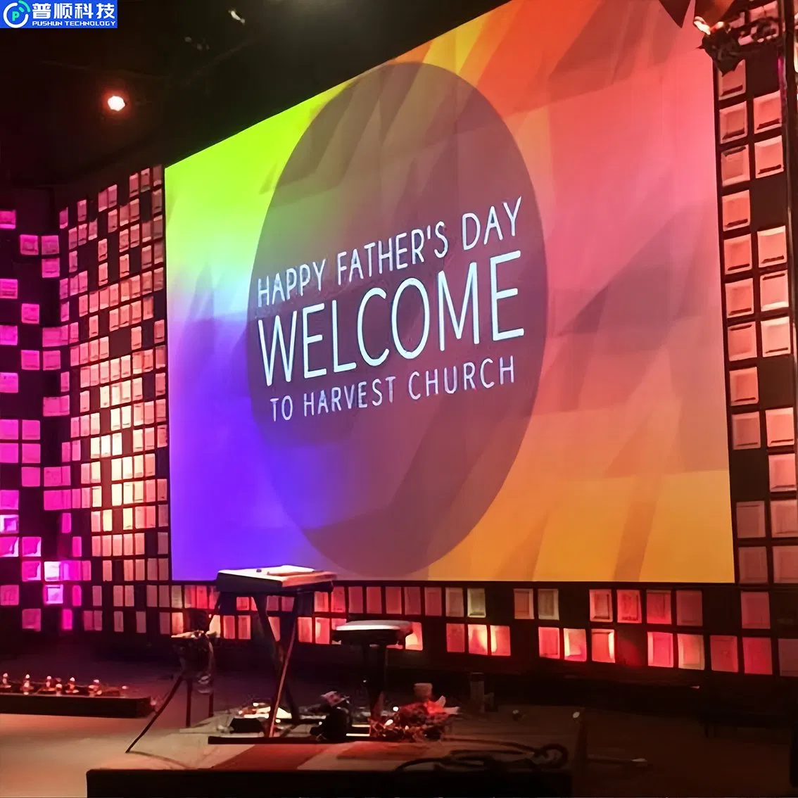 Pushunled 2.5mm 3.91mm 4.81mm Portable Rental LED Screen Display for Events